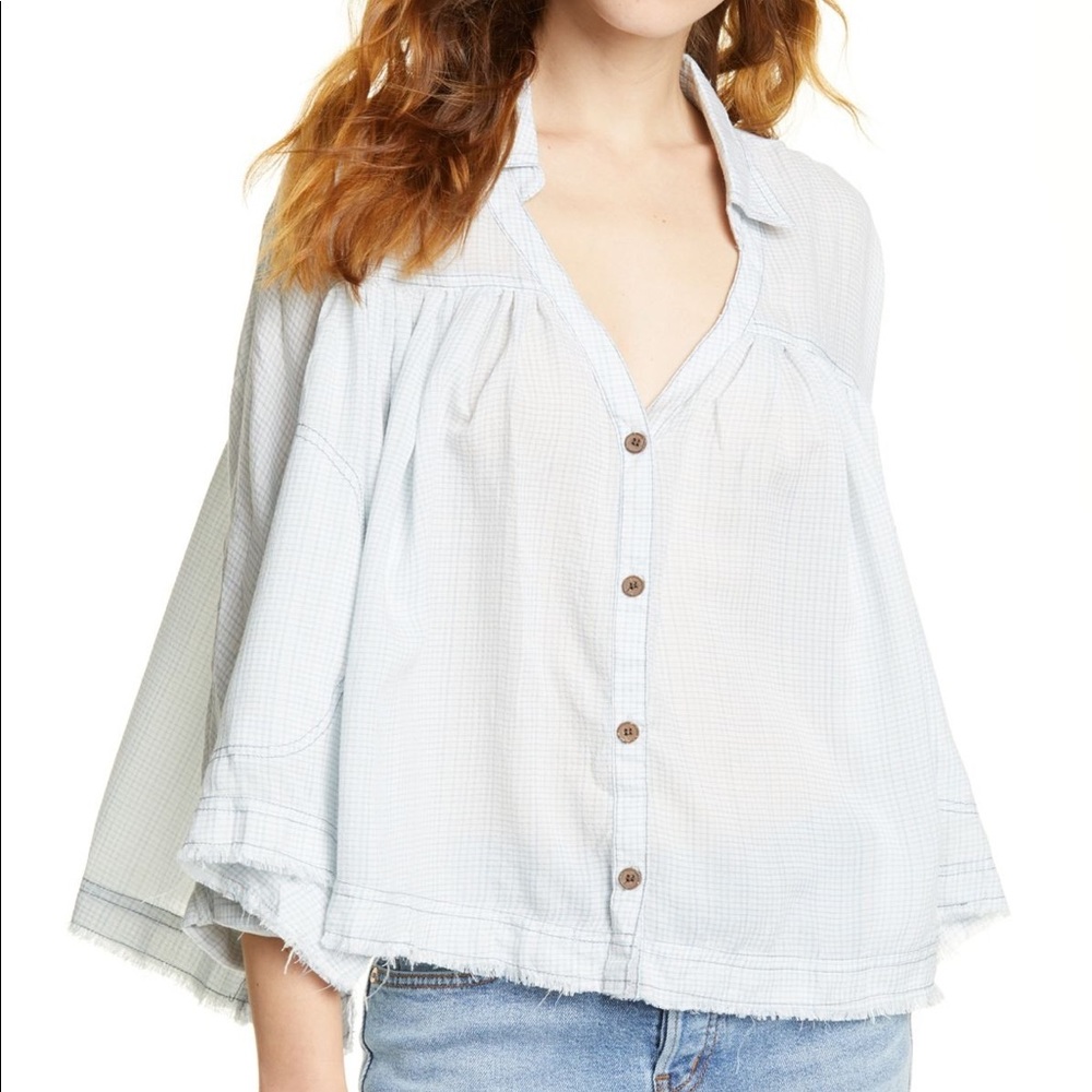 *SOLD!!!* NWT Free People Picnic Button Shirt